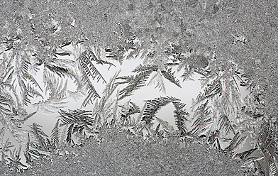 Austria, Window covered with Ice crystal, close up - WWF002628