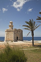 Spanien, Menorca, Ciutadella, Blick auf das Castell de Sant Nicolau - MS002796