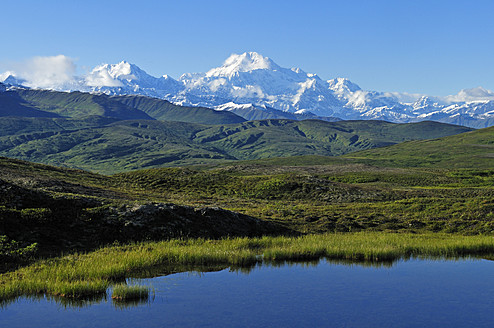 USA, Alaska, Blick auf den Mount McKinley - ESF000210
