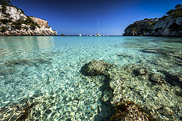 Spain, Menorca, View of Cala Macarella - SMAF000114