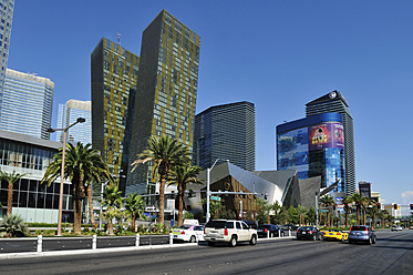 USA, Nevada, Blick auf die Veer Towers am Strip von Las Vegas - ESF000226