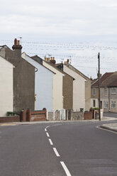 England, Hampshire, Portsmouth, Ansicht von Reihenhäusern in Southsea - WD001529