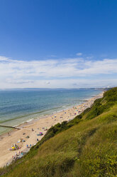 England, Blick auf den Strand von Bournemouth - WDF001565