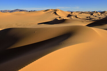 Algerien, Blick auf die Sanddünen von Erg Takaraft - ESF000260
