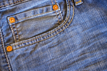 Tasche einer Denim-Jeans, Nahaufnahme - ABAF000724