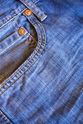 Denim jeans pocket, close up - ABAF000722