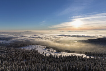 Germany, Bavaria, View from summit of Grosser Arber at Bavarian Forest - FOF004855