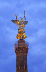 Germany, Berlin, View of victory column against sky - ALE000004