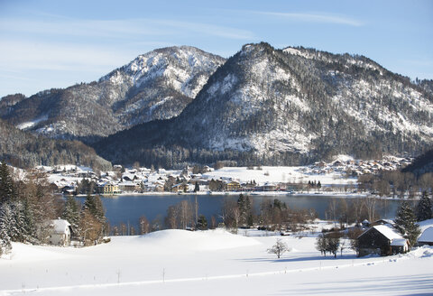 Österreich, Salzkammergut, Blick auf den Fuschlsee - WWF002707