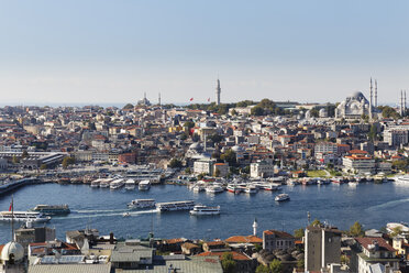 Türkei, Istanbul, Blick vom Galata-Turm auf das Goldene Horn - SIEF003405