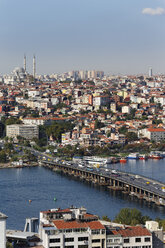 Türkei, Istanbul, Blick vom Galata-Turm und Fatih-Moschee im Hintergrund - SIE003413