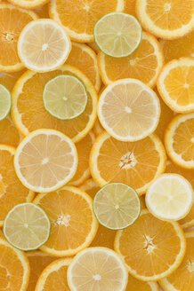 Orangen-, Zitronen- und Limettenscheiben, Nahaufnahme - ASF004860