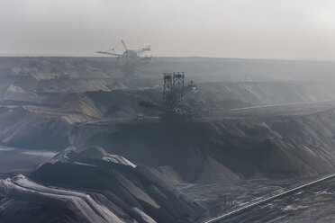 Germany, View of brown charcoal mining at Garzweiler - HLF000092