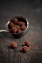 Chocolate Truffles in soup ladle - SBDF000010