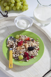 Teller mit Müsli und Obst mit Joghurtschale - CSF017611