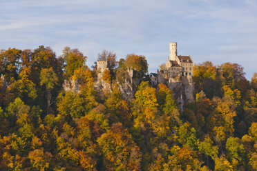 Germany, Baden Wuerttemberg, View of Lichtenstein Castle near Honau - WD001615