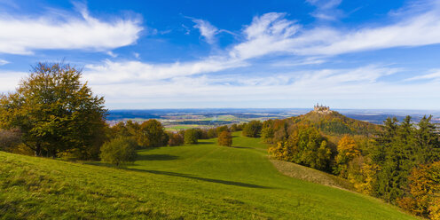 Germany, Baden Wuerttemberg, View of Hohenzollern Castle near Hechingen - WDF001623