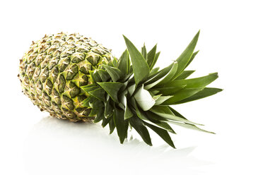 Ananas vor weißem Hintergrund, Nahaufnahme - MAEF006094