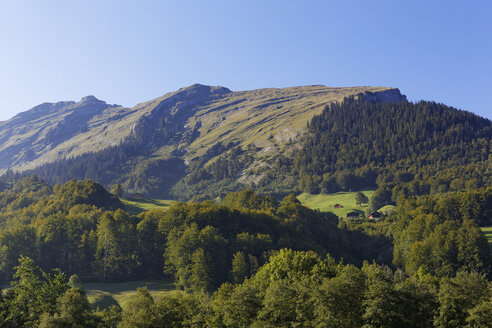 Österreich, Vorarlberg, Blick auf die Kanisfluhberge - SIEF003534