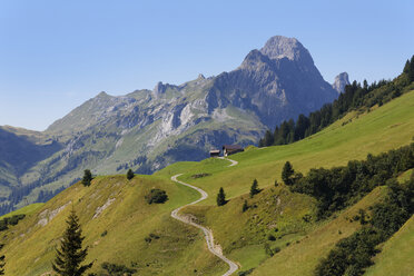 Austria, Vorarlberg, View of Hochkunzelspitze mountain at Bregenz Forest - SIEF003585