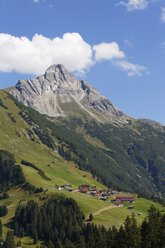 Österreich, Tirol, Vorarlberg, Blick auf den Biberkopf bei Lechleiten - SIEF003587