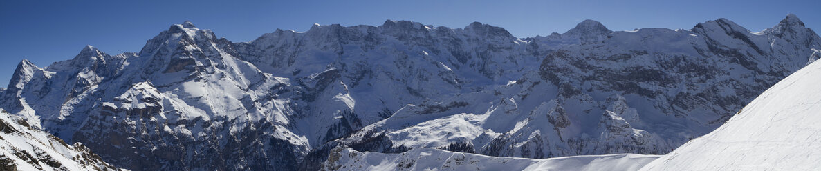 Switzerland, View of Eiger, Monch and Jungfrau - FFF001331