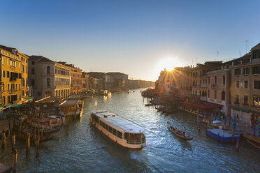 Italy, Venice, View of Grand Canal at dusk - HSIF000149