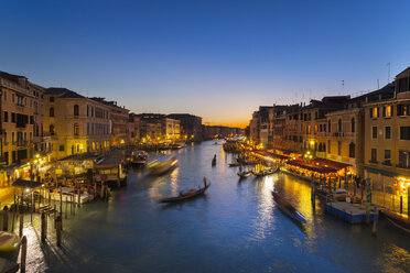 Italy, Venice, View of Grand Canal at dusk - HSIF000154