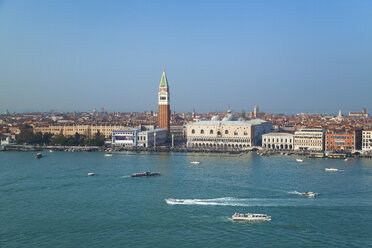 Italien, Venedig, Blick auf Canal Grande, Campanile San Marco und Hundepalast - HSIF000279