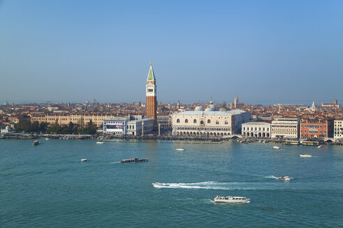 Italy, Venice, View of Canal Grande, St Mark Campanile and Dog's Palace - HSIF000279