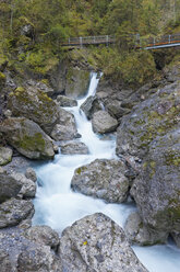 Austria, Vorarlberg, View of waterfall at Alvier creek - SIE003606