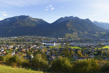 Österreich, Vorarlberg, Blick auf Mattersburg und Breithorn - SIEF003607