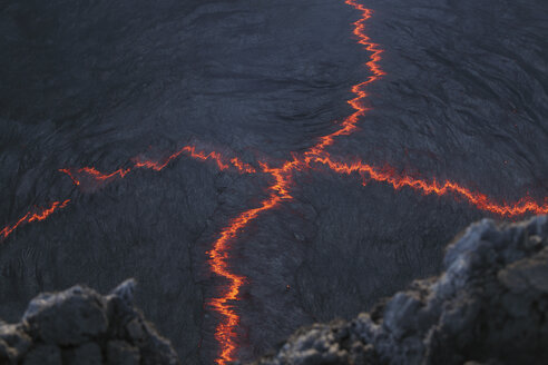 Äthiopien, Blick auf Lava bei Erta Ale - MR001313