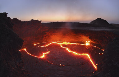 Äthiopien, Blick auf Lava bei Erta Ale - MR001316