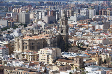 Spanien, Malaga, Stadtbild und Kathedrale von Malaga - WWF002839