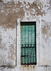 Spain, Closed window of old house - WWF002783