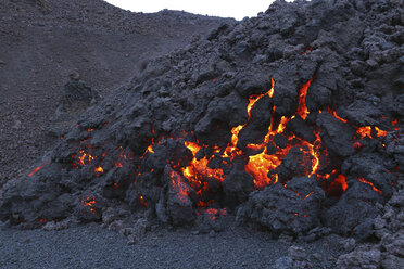 Island, Blick auf Lava vom Eyjafjallajokull Fimmforduhals, 2010 - MR001365