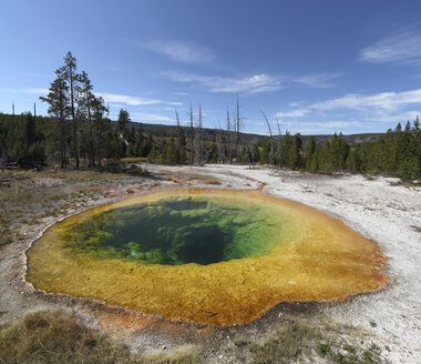View of Morning Glory Pool at Yellowstone National Park - MR001396
