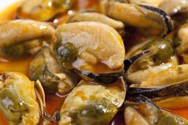 Mussels in oil, close up - CSF018776