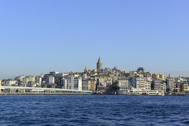 Turkey, Istanbul, View of Galata Bridge and Galata Tower, Beyoglu at Golden Horn - LH000023