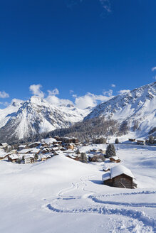 Schweiz, Blick auf Graubünden - WDF001732