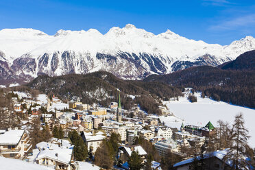 Schweiz, Blick auf das Ortsbild von St. Moritz - WDF001734