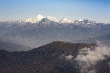 Bhutan, Blick auf den Berg Jomolhari - HLF000129