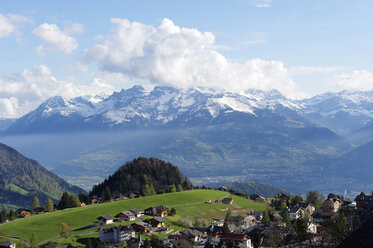 Switzerland, View of Rhone Valley - LB000056