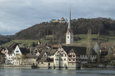 Schweiz, Blick auf die Burg Hohenklingen - EL000008