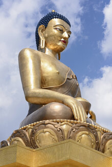 Bhutan, Thimphu, Buddha-Statue am Buddha-Punkt, Nahaufnahme - HL000177