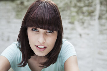 Germany, Cologne, Portrait of young woman - FMKF000851