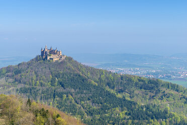 Deutschland, Baden Württemberg, Ansicht der Burg Hohenzollern - ELF000062