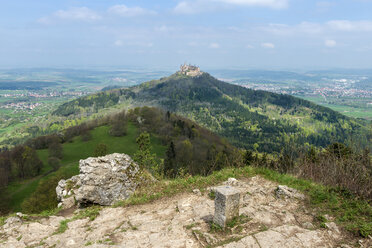 Deutschland, Baden Württemberg, Ansicht der Burg Hohenzollern - ELF000066