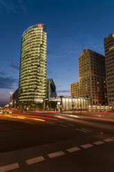 Germany, Berlin, View of Potsdamer Platz square at night - CB000085